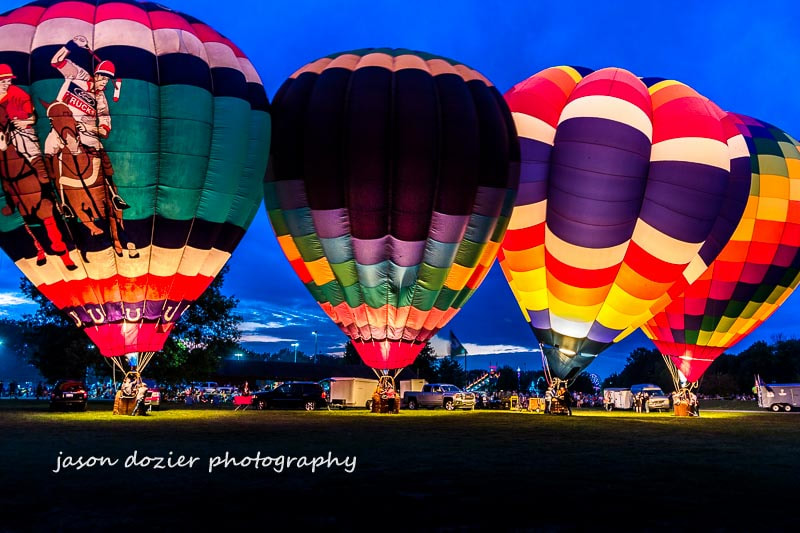 Hot Air Balloon Glow Photographs